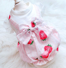 Load image into Gallery viewer, Strawberry dog dress