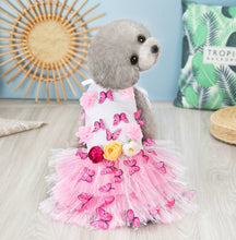 Load image into Gallery viewer, Butterfly dog dress