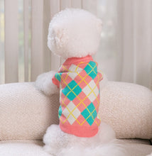 Load image into Gallery viewer, Diamond V neck dog jumper
