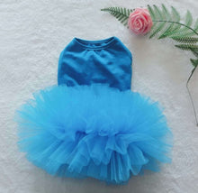 Load image into Gallery viewer, Teal Satin Halter Tutu Dog Dress