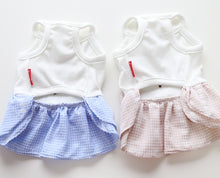 Load image into Gallery viewer, Gingham dog dress