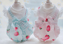 Load image into Gallery viewer, Strawberry dog dress