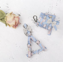 Load image into Gallery viewer, Flora bow dog harness set