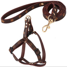 Load image into Gallery viewer, NEW Designer dog harness brown
