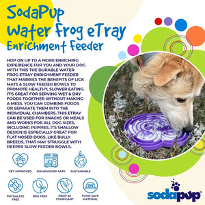 Water Frog Design eTray Enrichment Tray for Dogs