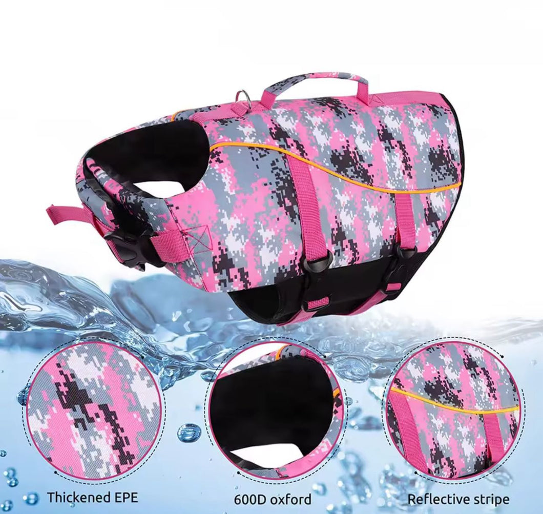 New Multi - Coloured Doggy Life Vest