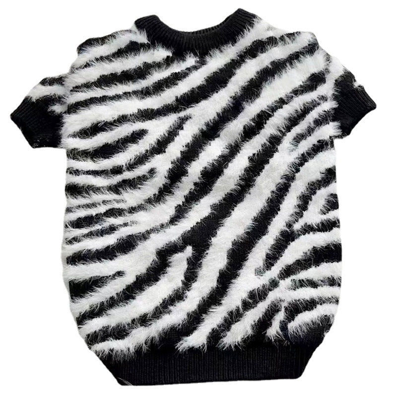 Zebra dog jumper