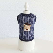 Load image into Gallery viewer, 3D Reindeer Geometric Knit Puppy Vest
