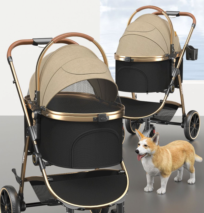 Fancy top dog stroller