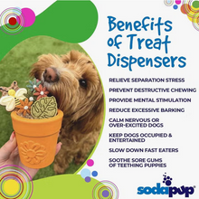 Load image into Gallery viewer, SodaPup Flower Pot Durable Rubber Treat Dispenser
