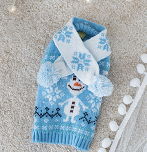 Load image into Gallery viewer, NEW Winter Olaf dog jumper with scarf
