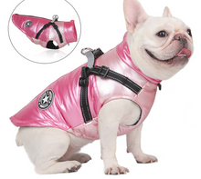 Load image into Gallery viewer, Mettalic dog harness jacket
