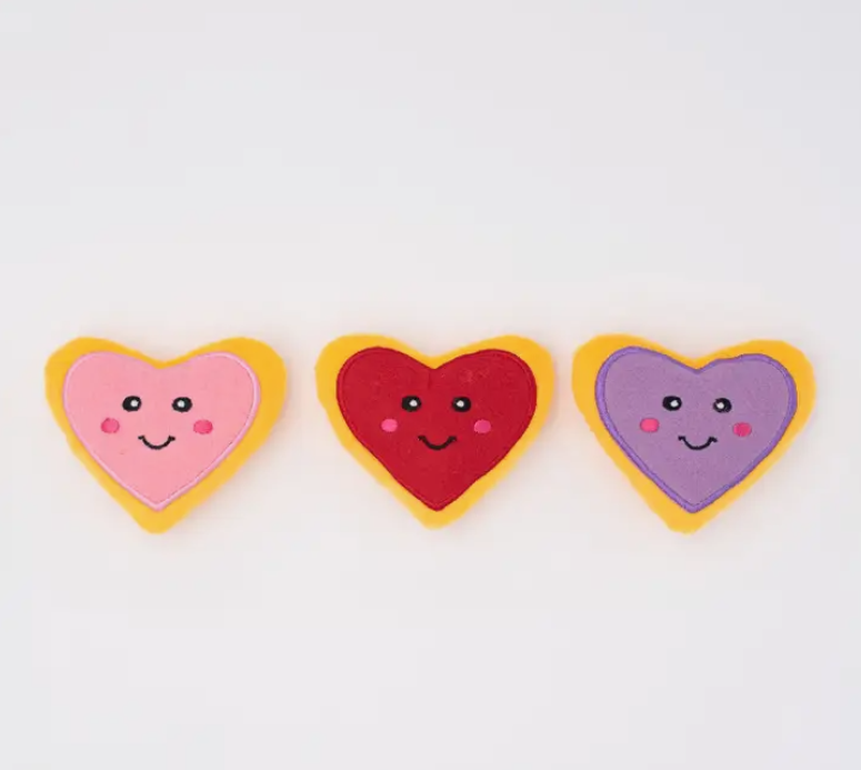 Valentine's Miniz 3-Pack Heart Cookies