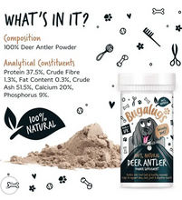 Load image into Gallery viewer, Bugalugs Natural Deer Antler Powder
