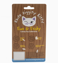 Load image into Gallery viewer, Kitty Vuiton Balls (Monogram) Organic Catnip Toys
