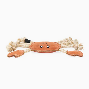 Ecozippy Suede and Rope Buddies - Crab