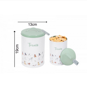 Smart Choice - Dog Print Pet Treat Tin With Lid