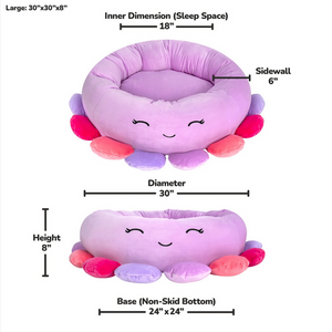 Squishmallows Pet Bed - Beula The Octopus