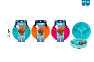 Smart Choice - 3 Section Slow Feeder & Lick Bowl 3 Colours