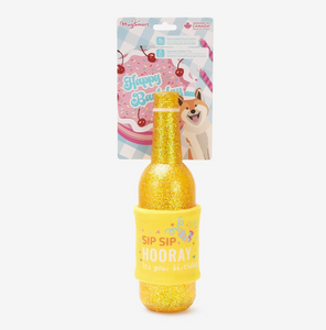 Hugsmart Pet - Yappy Birthday | Birthday Wine - Tpr Rubber