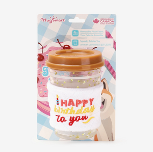 Hugsmart Pet - Yappy Birthday | Brown Birthday Coffee