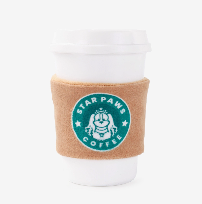 Hugsmart Pet - Coffee Hour | Starpaws Coffee- Tpr Rubber Toy