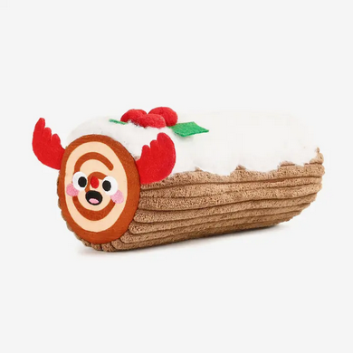 Hugsmart Pet - Happy Woofmas | Yule Log - Plush Toy