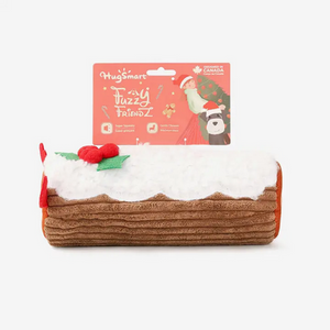 Hugsmart Pet - Happy Woofmas | Yule Log - Plush Toy