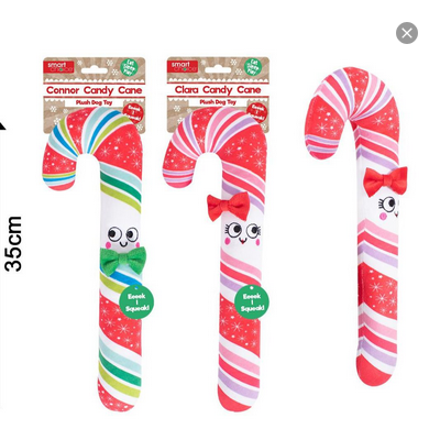 Smart Choice - Plush & Squeaky Candy Canes