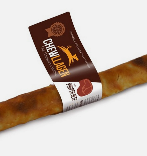 Chewllagen Collagen Beef / Chicken Flavour Roll 10 Inch Dog Chew 1 Pc
