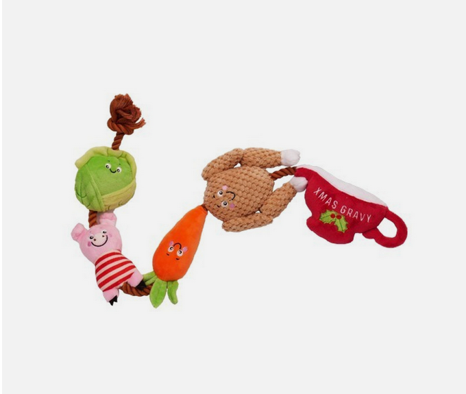 House of Paws Christmas Dinner Rope Toy