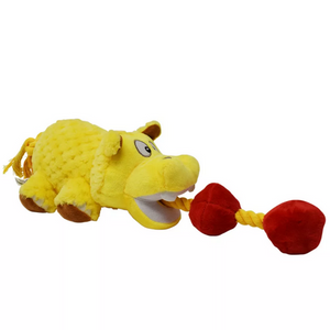 Hasbro Classic Toys - Tug Hungry Hippos Yellow 17"