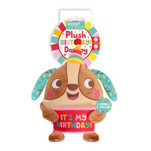 Squeaky Birthday Plush Pal Dog Toy