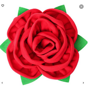 Valentines Snuffle Rose Interactive Dog Mat