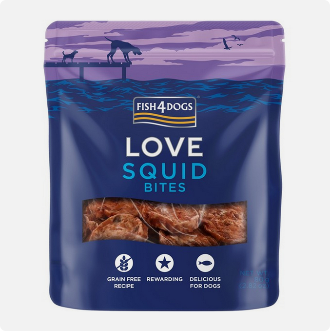 Fish4Dogs - Love Squid Bites 80g