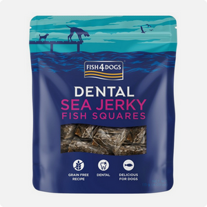 Fish4Dogs Dental Sea Jerky Fish Squares 115g