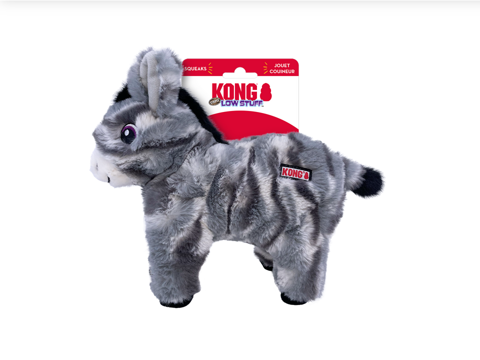 KONG Low Stuff Stripes - Donkey