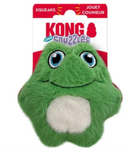 Load image into Gallery viewer, KONG Snuzzles Kiddos Mini Squeaker Dog Toy Extra Small (Frog)
