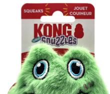 Load image into Gallery viewer, KONG Snuzzles Kiddos Mini Squeaker Dog Toy Extra Small (Frog)
