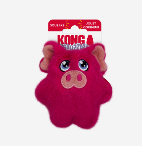 KONG Snuzzles Kiddos Mini Squeaker Dog Toy Extra Small (Pig)