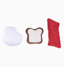 Load image into Gallery viewer, Zippy Paws - Miniz 3-Pack - Breakfast Foods
