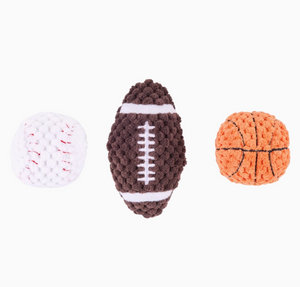 Zippy Paws -Miniz 3-Pack - Sportsballz