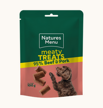 Load image into Gallery viewer, Natures Menu - Beef &amp; Pork Meaty Treats 100g
