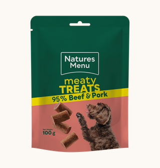 Natures Menu - Beef & Pork Meaty Treats 100g