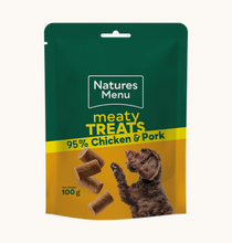 Load image into Gallery viewer, Natures Menu - Chicken &amp; Pork Meaty Treats 100g
