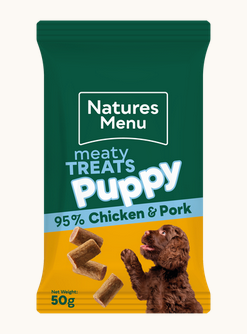 Natures Menu - Chicken & Pork Meaty Treats Puppy 50g