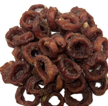 Load image into Gallery viewer, Natural Dog Treats - Duck &amp; Fish Squid Rings 100g
