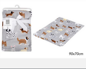 Smart Choice - Canine Dog Print Sherpa Pet Blanket