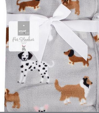 Load image into Gallery viewer, Smart Choice - Canine Dog Print Sherpa Pet Blanket

