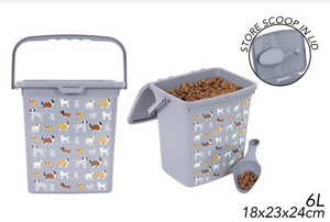 Smart Choice - Dog Print Food Storage Container 6L